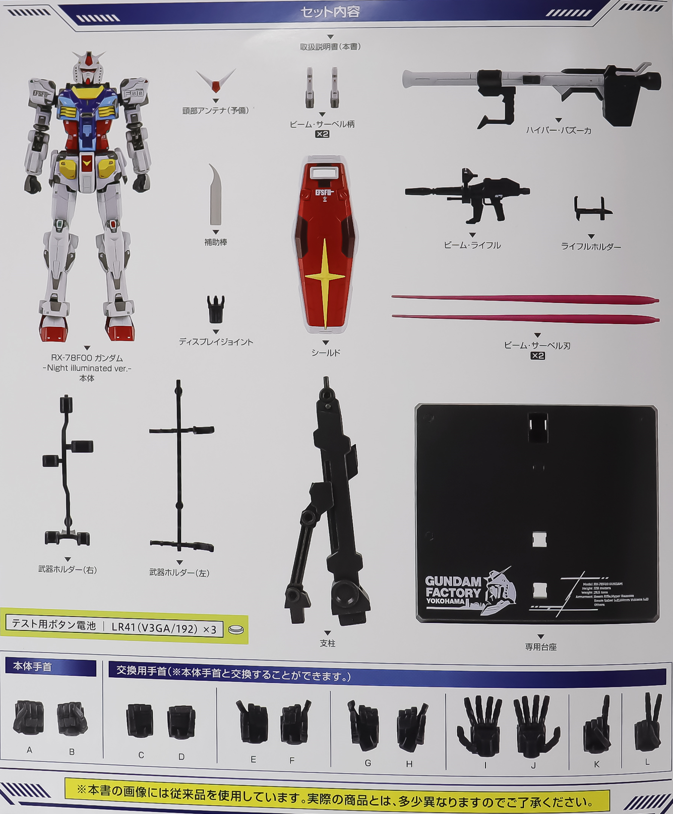 超合金 RX-78F00 ガンダム Night illuminated ver. レビュー